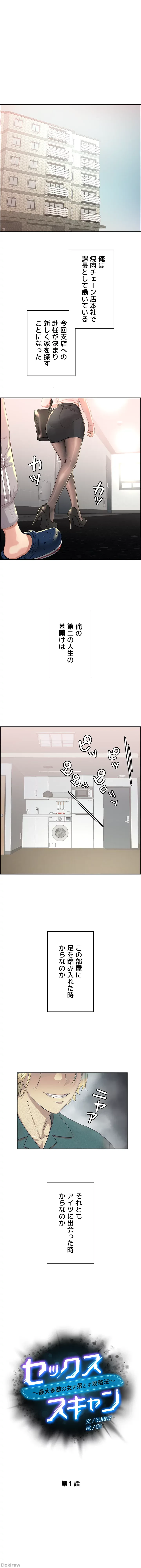 セッ◯ススキャン ー最大多数の女を落とす攻略法ー 第1話 - 1